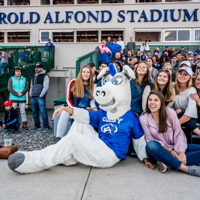 Homecoming Mule mascot