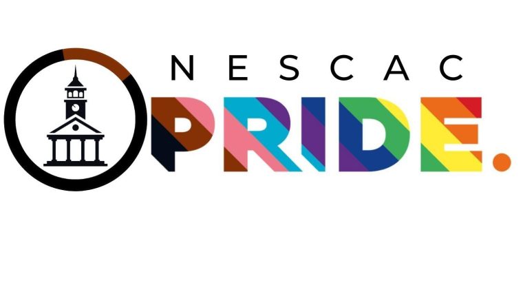 Out and Proudly logo for NESCAC Pride