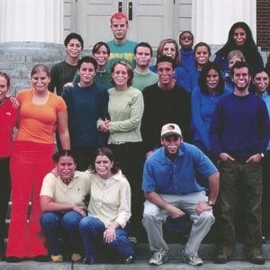 Students from one of the American Studies Alternate Popular Culture (AM 398) classes taught by Margaret McFadden, early 2000s.