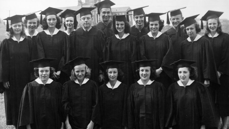 Graduates at Commencement 1946