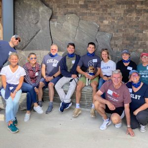 Volunteers at the Boothbay Region YMCA in Boothbay, Maine, pose for a photo during Colby Alumni Day of Service 2025.